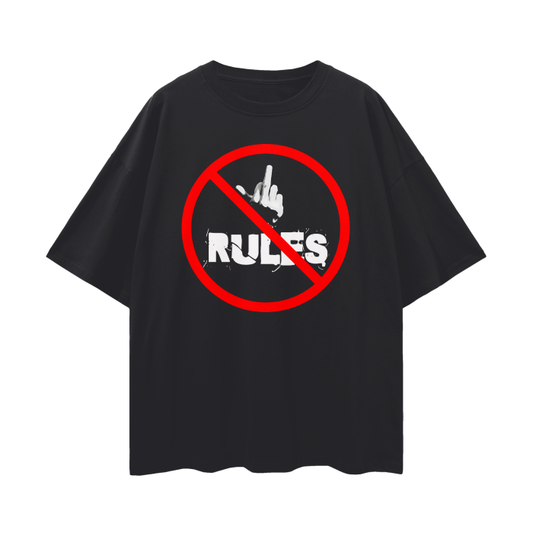 FCK RULES Oversize Deep Drop Shoulder Tee