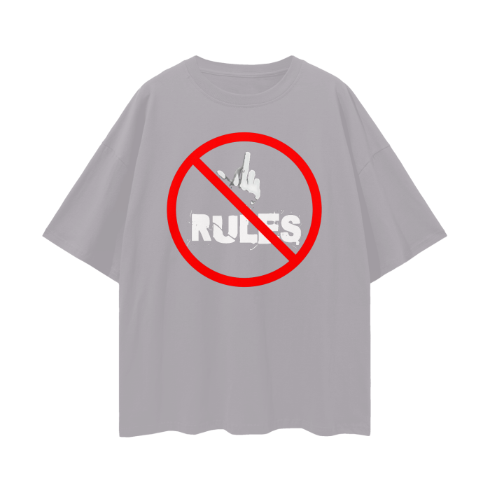 FCK RULES Oversize Deep Drop Shoulder Tee